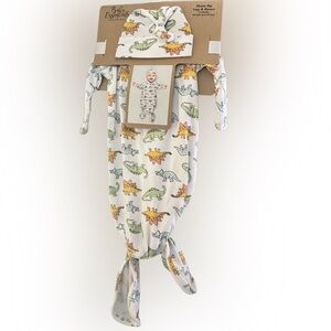 Baby Boy Photo Op Dino Print Gown & Cap - Size 0-3 months